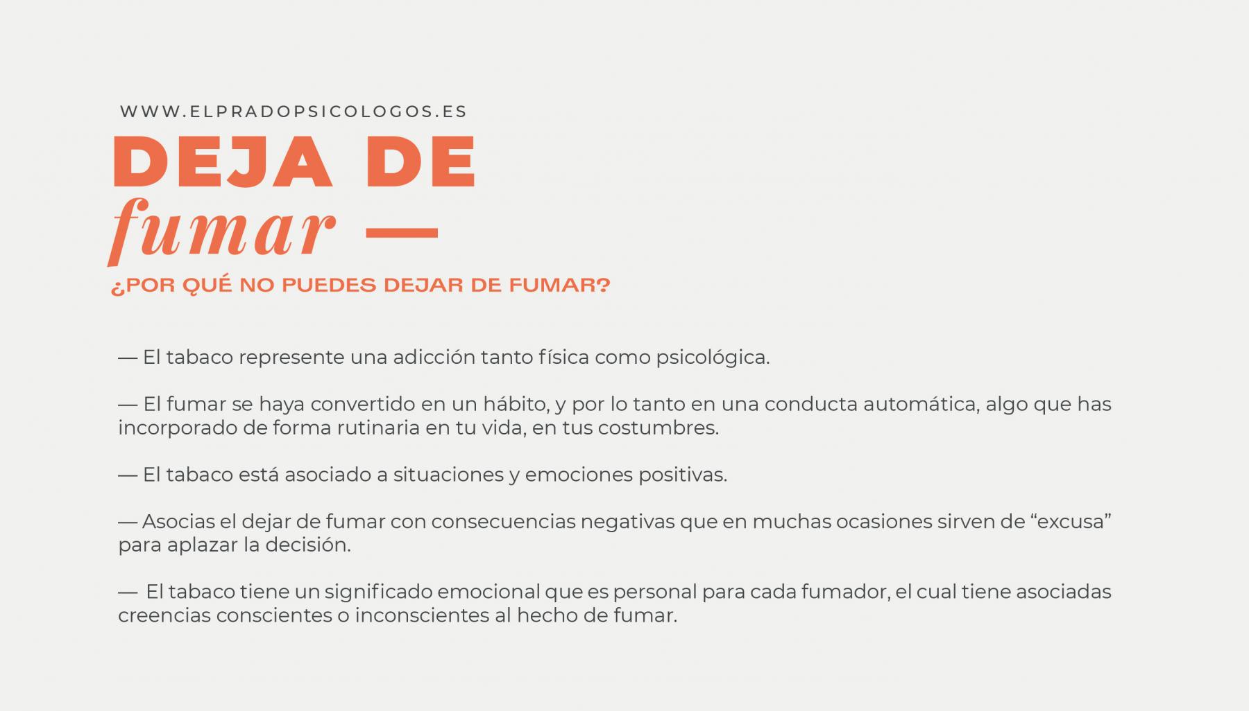 por qué no puedes dejar de fumar