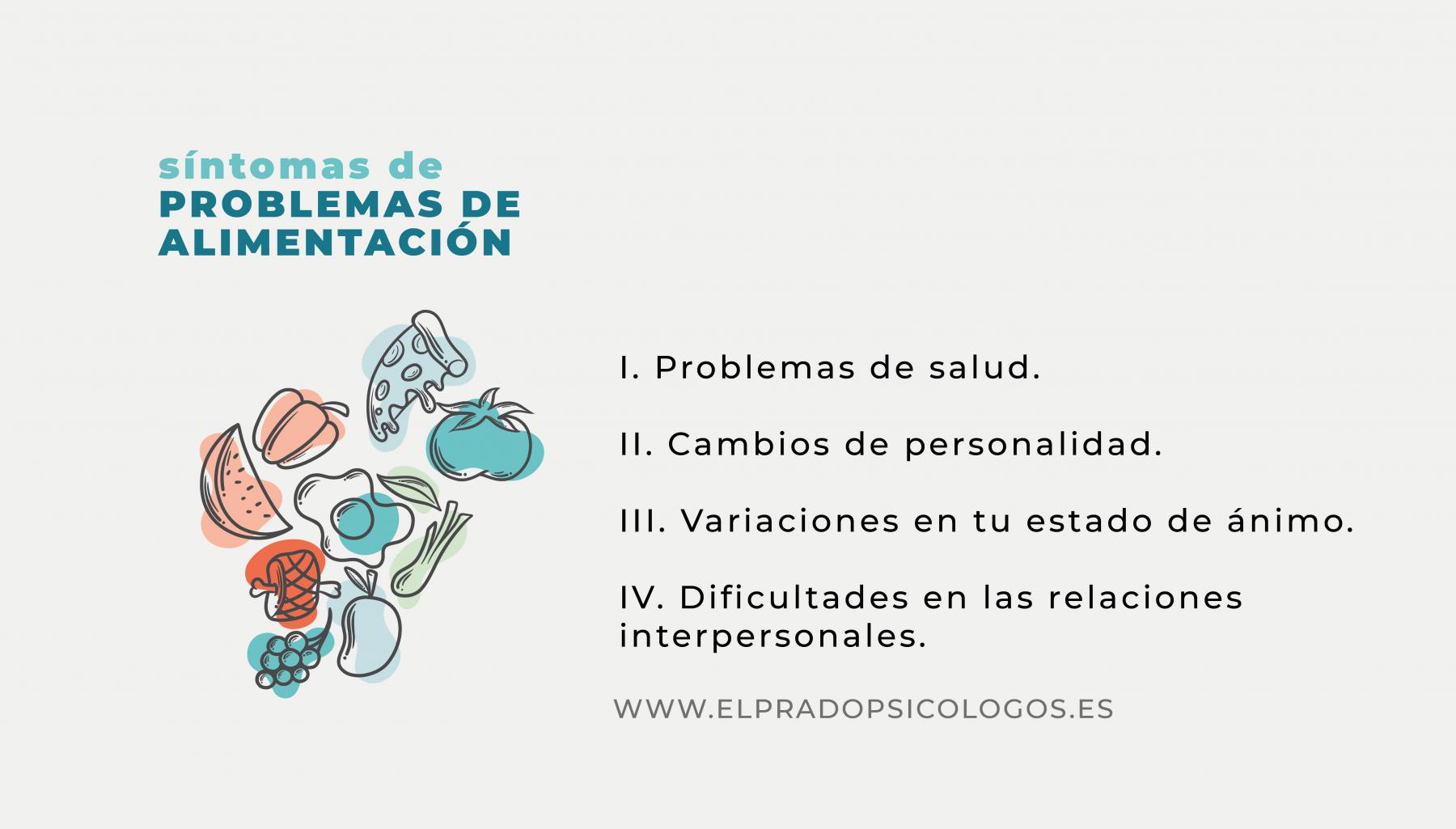 sintomas de los problemas de alimentación
