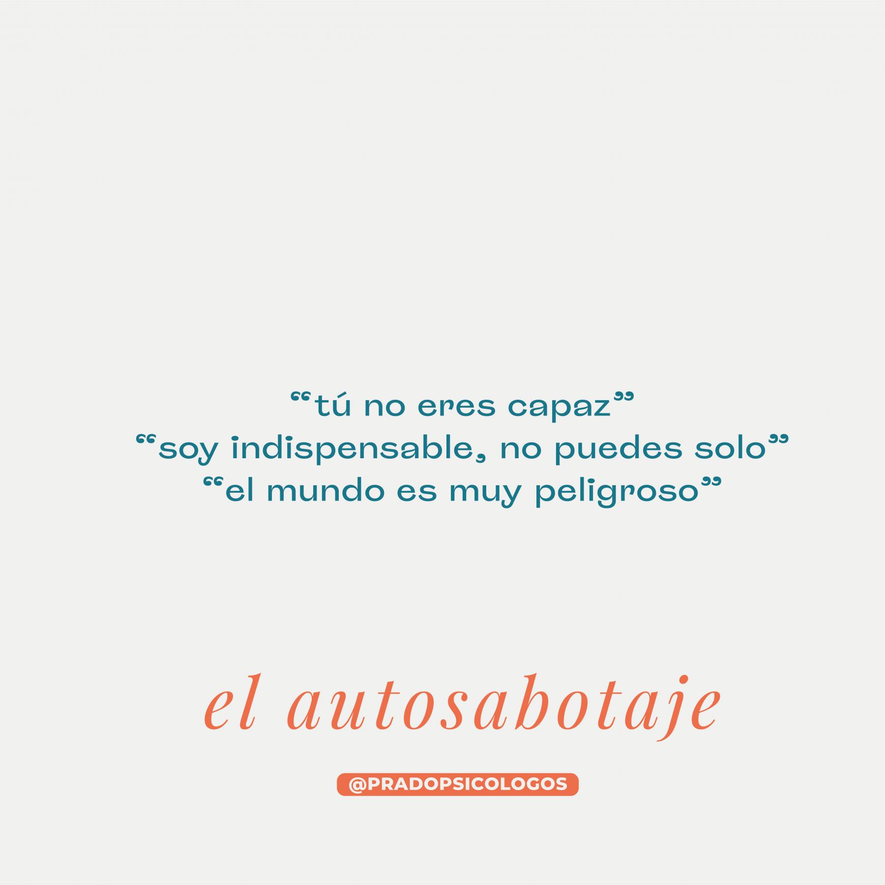 porqué nos autosaboteamos