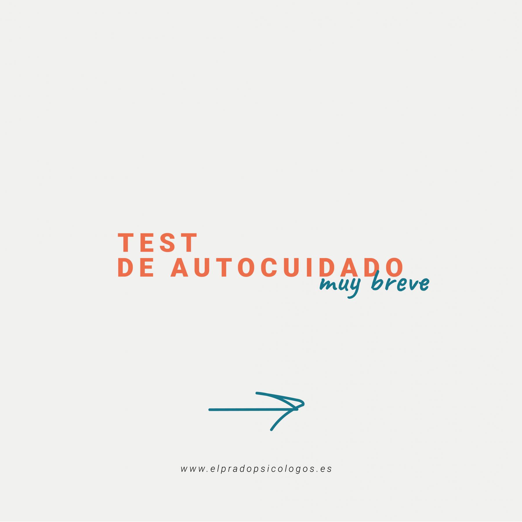 testo de autocuidado ilustración sobre un Test autocuidado muy breve